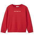 Name It Sweatshirt - NkfNoriana - Tomato w. Print