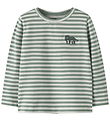 Name It Bluse - NmmNitu - Green Bay m. Streifen