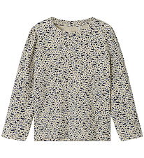 Name It Blouse - Rib - NmfNelia - Parchment w. Flowers