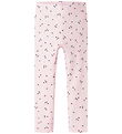 Leggings Name It - Rib - NmfNelia - Berceau Rose av. Fleurs