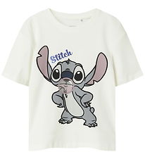 Name It T-shirt - Noos - NkfAkun - Stitch - Cloud Dancer