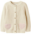 Lil' Atelier Cardigan - Stickad - NmfEmlen - Turtledove