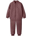 Name It Thermo Wear w. Fleece - PU - NmfMud - Rose Brown