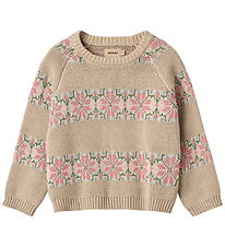 Wheat Blouse - Knitted - Alberte - Warm Sand