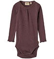 Wheat Bodysuit l/s - Rib - Lotta - Fudge