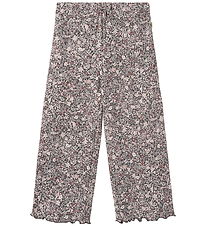 Wheat Trousers - Ela - Purple Stone Flowers