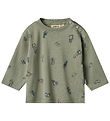 Wheat Blouse - Malthe - Dusty Green Cars