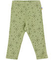Joha Leggings - Wool - Light Olive w. Stars