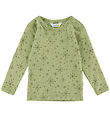 Joha Blouse - Wool - Light Olive w. Stars