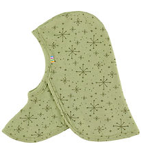 Joha Balaclava - Wool - 2-layer - Light Olive w. Stars
