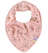 Joha Teething Bib - Wool - Pink w. Stars