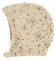 Joha Babyhjelm - 1-lags - Uld - Beige m. Stjerner