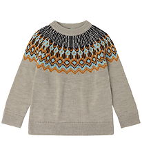 FUB Blouse - Knitted - Wool - Oat Melange