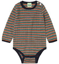 FUB Samfella l/e - Prjónað - Ull - Rib - Multi Stripe