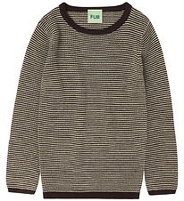 FUB Blouse - Rib - Knitted - Wool - Mocca/Wheat