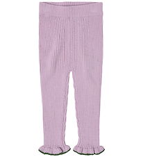 FUB Leggings - Rib - Prjónað - Ull - Iris