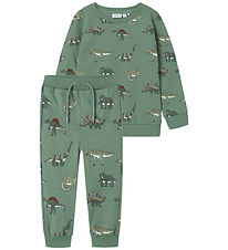 Name It Sweat Set - NmmNenean - Green Bay w. Dinosaurs