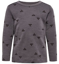 Hummel Blússa - HmlMini - Ull - Kol Grey