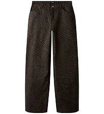 LMTD Hosen - Breit - NlfZebra - Chocolate Brown/Black Zebra