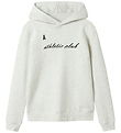 LMTD Kapuzenpullover - NlmNaclub - Hellgrau-Meliert m. Print