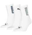 Puma Socks - Short - 3-Pack - White/Colored Logo