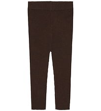 FUB Leggings - Rib - Prjónað - Ull - Mocca