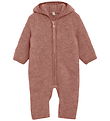 Huttelihut Overall - Wollvlies - Burlwood m. Ohren