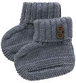 Name It Tofflor - Ull - Stickad - NbmWrilla - Folkstone Grå