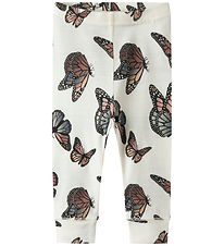 Name It Leggings - ull - NbfWillitus - Snow White/Þverslaufa