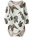 Name It Bodysuit l/s - Wool - NbfWillitus - Snow White/Bow Tie