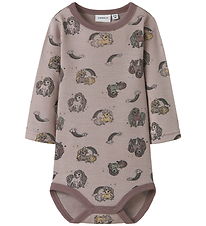 Name It Bodysuit l/s - Wool - NbfWillit - Shadow Gray/Unicorn