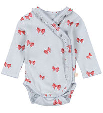 Konges Sløjd Wrap Bodysuit l/s - Sui - Rosia Blue Bow