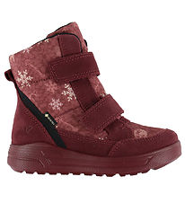 Ecco Winter Boots - Tex - Urban Snow - Dark Ruby/Snowflake Print