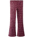 Name It Trousers - NkfNuni - Grape Shake w. Leopard Print
