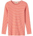 MarMar Blússa - Rib - Modal - Tani - Rauður Stripe