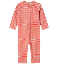 MarMar Jumpsuit - Rib - Modal - Ruka - Red Stripe