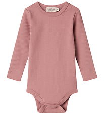 MarMar Bodysuit l/s - Rib - Modal - Rose Parfait