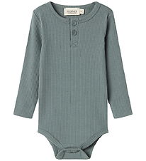 MarMar Bodysuit l/s - Modal - Rib - Dusty Green