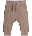 Hust and Claire Trousers - Wool/Bamboo Viscose - Gaby - Biscuit