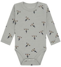 Hust and Claire Bodysuit l/s - Wool/Bamboo Viscose - Baloo - Str