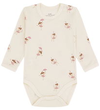 Hust and Claire Bodysuit l/s - Wool/Bamboo Viscose - Baloo - Off