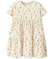 Lil' Atelier Dress - Rib - NmfLavo -Turtledove w. Roses