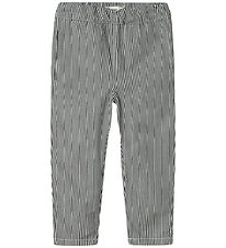 Lil' Atelier Trousers - Loose - NbmKasper - Dark Blue Denim/Whit