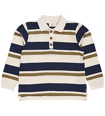 Copenhagen Colors Polo shirt - Striped Pique - Green Combi