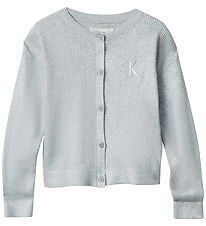 Calvin Klein Cardigan - Knitted - Coated - Silver