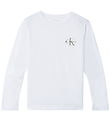 Calvin Klein Blússa - Einræða um bringuna - Bright White