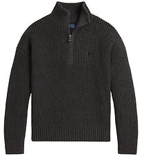 Polo Ralph Lauren Blouse w. Zipper - Knitted - Windsor Heather