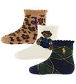 Polo Ralph Lauren Socks - 3-Pack - White/Navy/Brown