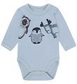 Hust and Claire Bodysuit l/s - Wool/Bamboo Viscose - HCBaloo Ani