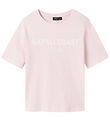 LMTD T-shirt - NlfFaca - Pink Tulle w. White